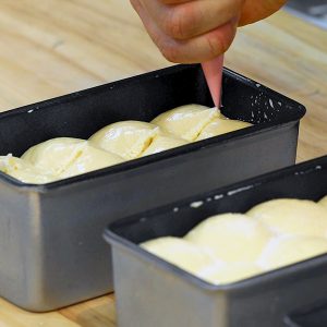 버터를 올려 풍미가 가득한 식빵