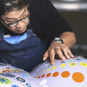 도넛을 테마로 아트 활동하는 김재용 작가