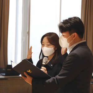 안전 활동 실천을 다짐하는 선서문 낭독