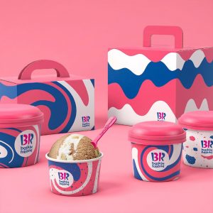 매일이 즐거운 날이 되기를 원하는 마음에서 한 달을 의미하는 31을 로고에 강조한 배스킨라빈스