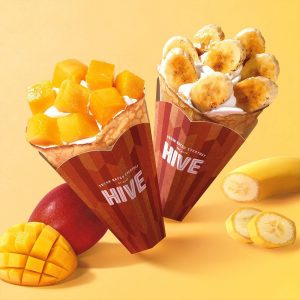 아이스크림을 크레이프로 감싼 배스킨라빈스의 아이스크림 크레이프